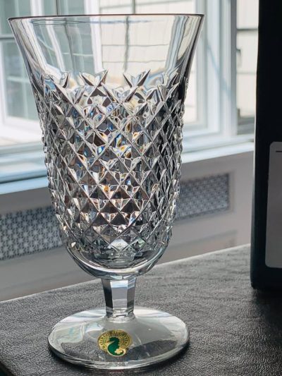 Waterford Alana Pattern Stemmed Iced Beverage Glasses; Set of 8; New in Box; Made in Ireland