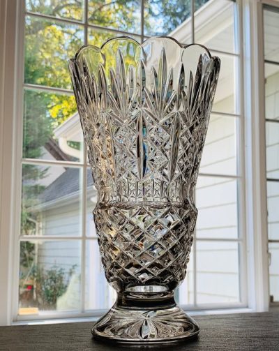 Waterford Jim O'Leary (2011) Master Cutter "Renaissance" Footed Vase; New in Box