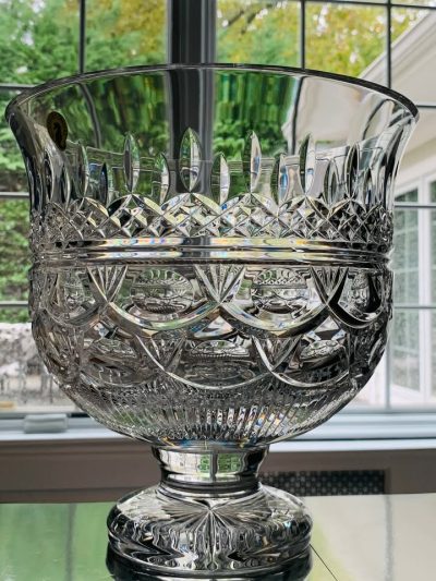 Waterford Thistle Trifle Pedestal Bowl XL / Heavy; Made in Ireland; New in Box