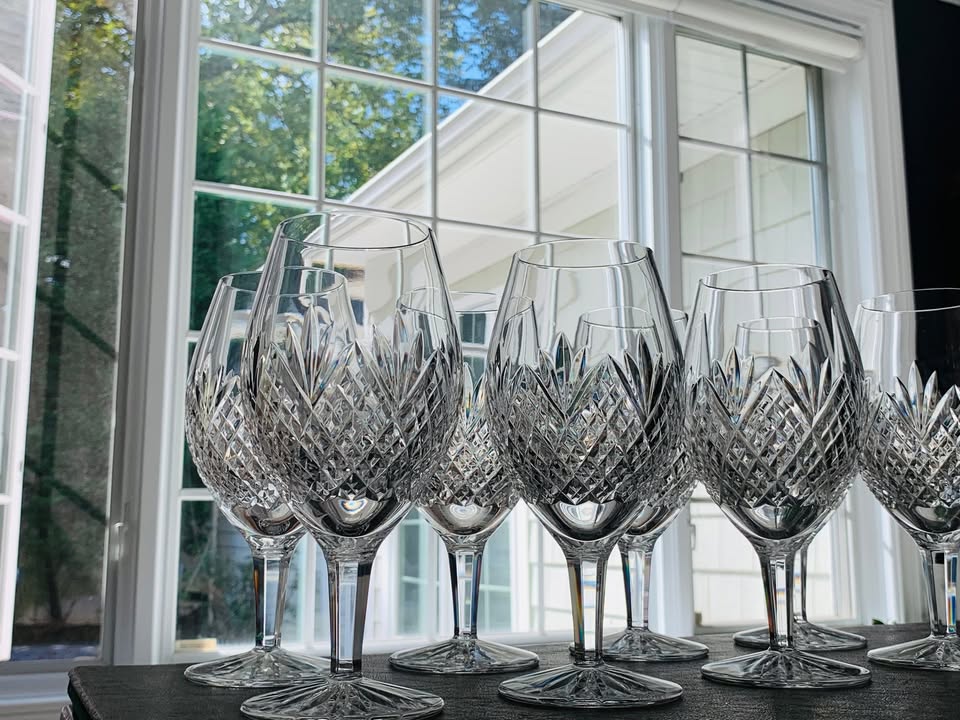 Waterford Ronan 159695 Iced Beverage Glasses - FLAWLESS - 12 Available - 7.75” Tall; $65 EACH