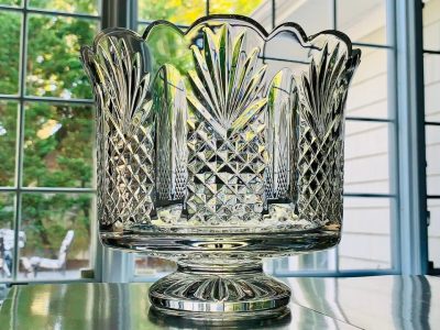 Vintage Waterford Master Cutter's Crystal Footed Trifle Bowl; Made in Ireland; Mint