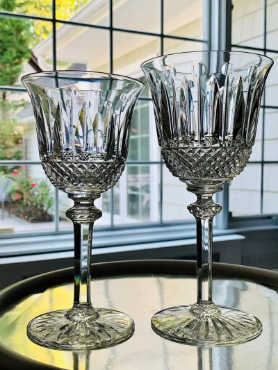 Saint-Louis Cristallerie "Tommy" Glasses: Water (10) & Wine (10); Made in France; New/Like New
