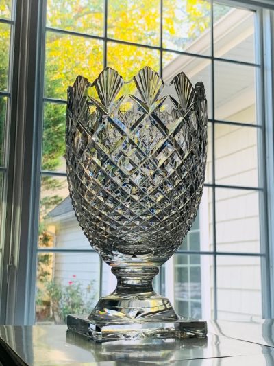 Vintage Waterford Crystal Master Cutter Collection Footed Urn Vase; 10.5" x 6.5"; Made in Ireland
