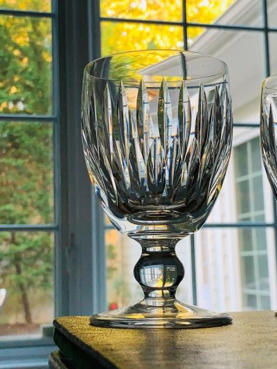 Vintage Waterford “Maureen” Water Goblets: Set of 12; Gothic Watermark; MINT