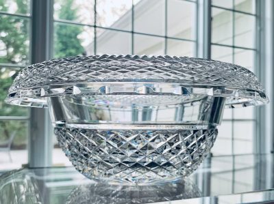 Vintage Waterford Master Cutter Turnover / Hat Bowl from 1960s; 10.25”; Made in Ireland; Mint