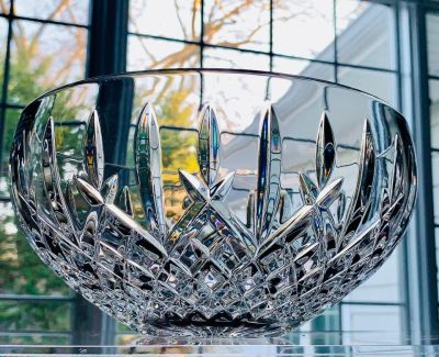 Vintage Waterford Araglin 8.75" Bowl; Exceptional Clarity; Made in Ireland; PRISTINE